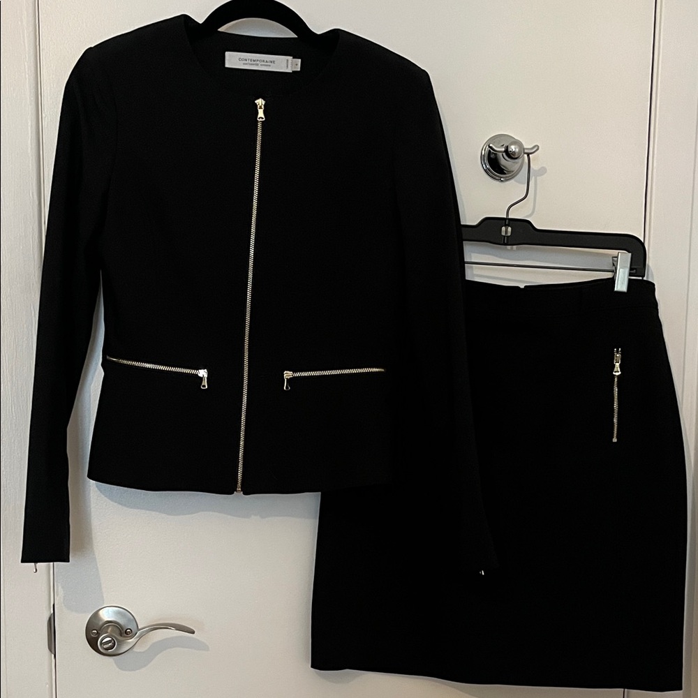 Contemporaine black Blazer & skirt set